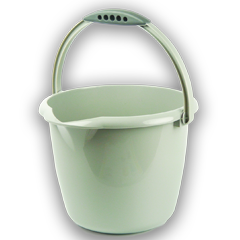 Ref 637 6 liters bucket with dual-injection non-slip handle